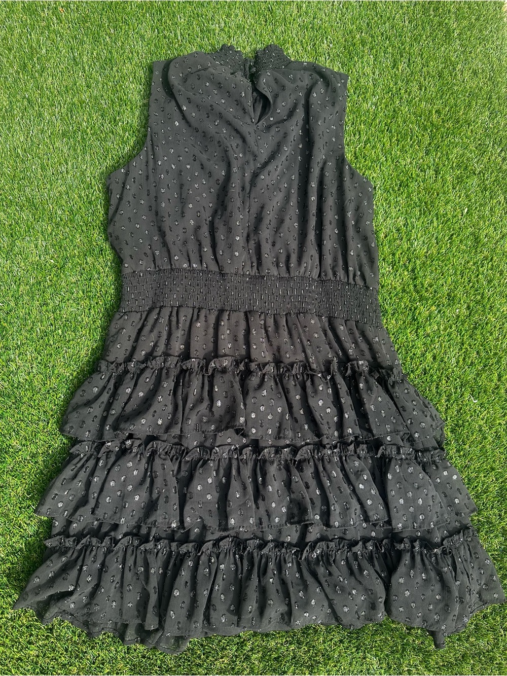 🖤 1.STATE Black Ruffle Mini Dress - Picture 3 of 3